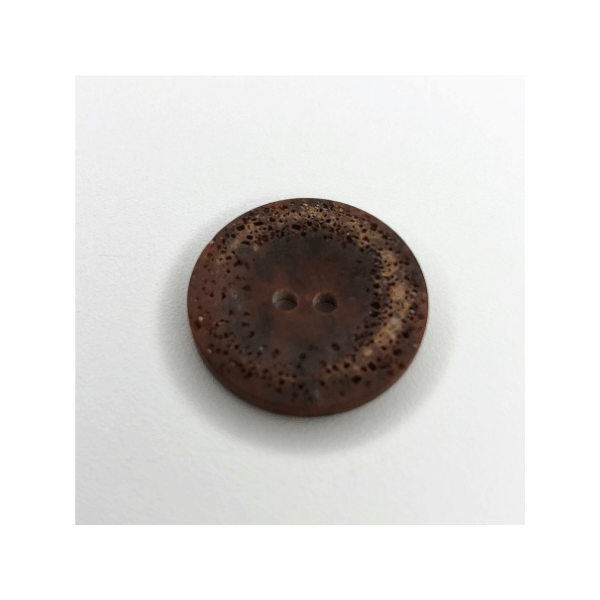 Knopf - 23 mm - mittelbraun